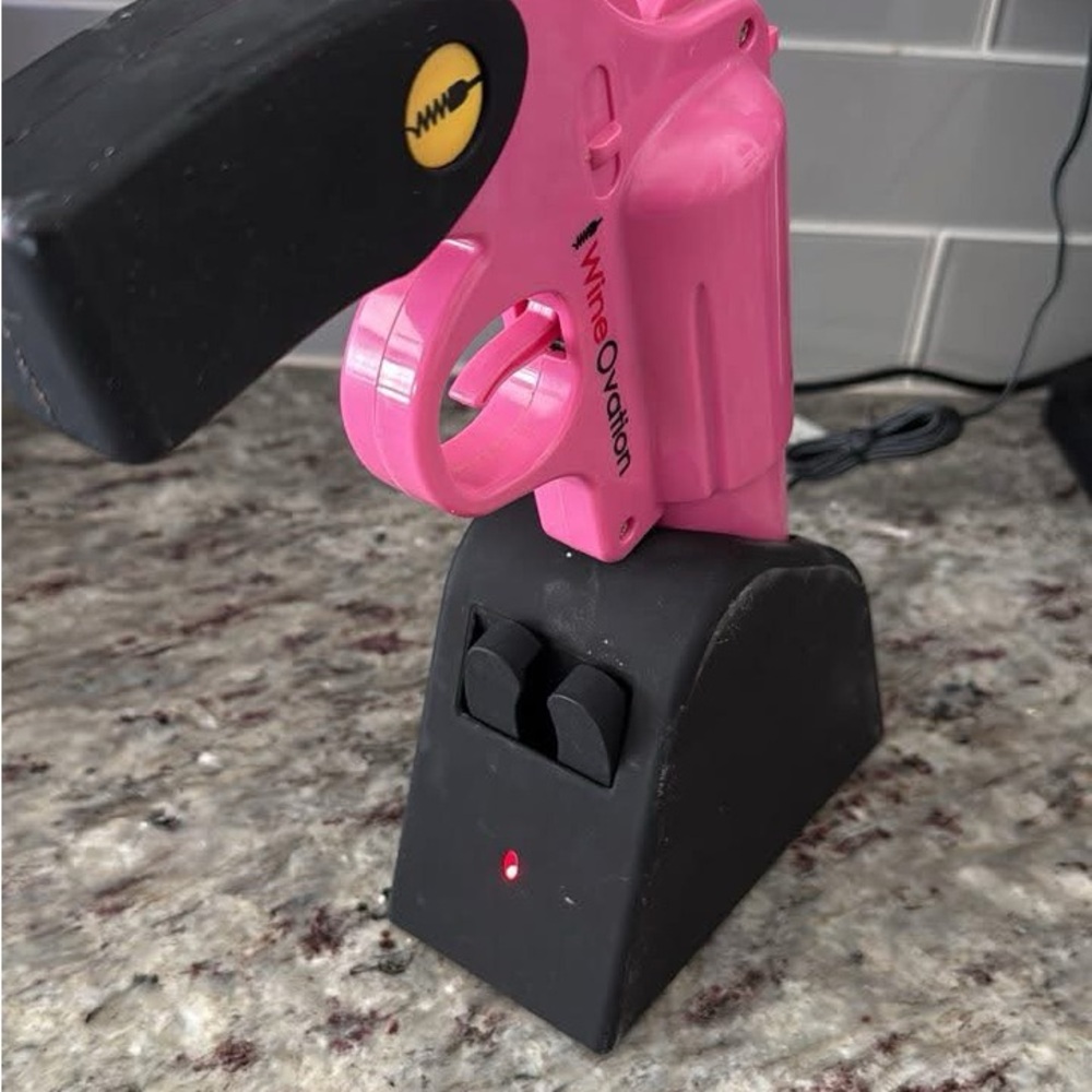 WineOvation Pink Electric Wine Opener